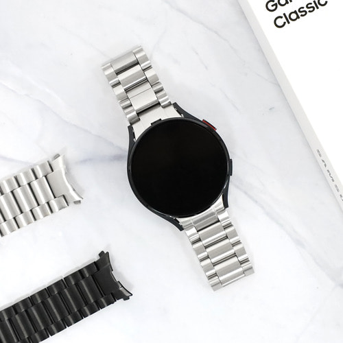 커브형 갤럭시워치5 프로 / 갤럭시워치4 클래식 메탈 스트랩 쥬빌레 루프 밴드 시계줄 46mm